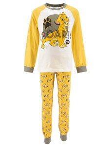 DISNEY Oroszlánkirály sárga-fehér fiú pizsama