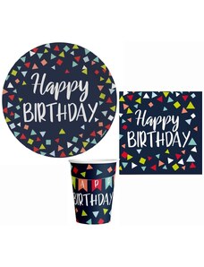 Boldog Születésnapot Happy Birthday Celebrate party szett 32 db-os