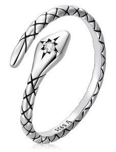 Ékszerkirály Ezüst női gyűrű, kígyó