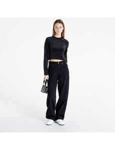 Női póló Nike Sportswear Women's Velour Long-Sleeve Top Black/ Anthracite