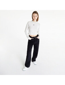 Női póló Nike Sportswear Women's Velour Long-Sleeve Top Light Bone/ Black