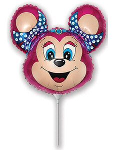 Hercegnők Babsy Mouse Pink egér fólia lufi 36cm