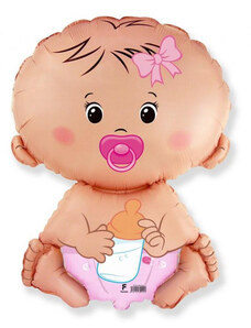 Baby Girl baba fólia lufi 36cm