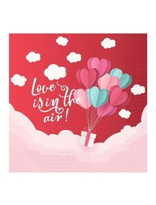 Szerelem Love Is In The Air Red szalvéta 20 db-os