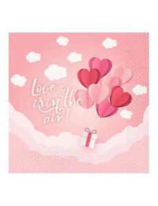 Szerelem Love Is In The Air Pink szalvéta 20 db-os