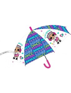 LOL Surprise gyerek félautomata átlátszó esernyő dance Ø74cm