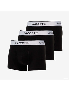 Boxeralsó LACOSTE Underwear Trunk 3-Pack Black