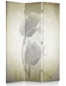 Gario Paraván Retro tulipánok Méret: 110 x 170 cm, Kivitelezés: Klasszikus paraván