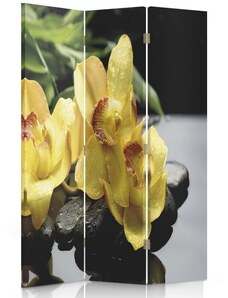 Gario Paraván A sárga orchidea varázsa Méret: 110 x 170 cm, Kivitelezés: Klasszikus paraván