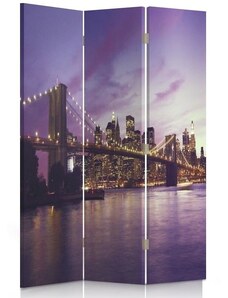 Gario Paraván Manhattan lilába merülve Méret: 110 x 170 cm, Kivitelezés: Klasszikus paraván
