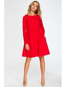 Stylove Női mini ruha Flonor S137 piros L