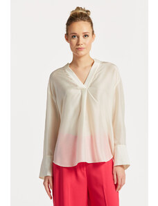 ING GANT RELAXED STAND COLLAR BLOUSE fehér 34