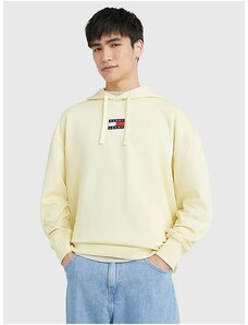 Tommy Hilfiger Light Yellow Mens Hoodie Tommy Jeans - Men