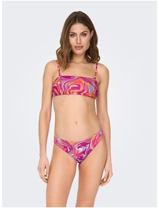 Dark pink Women's Patterned Swimwear Bottoms ONLY Lolli - Women