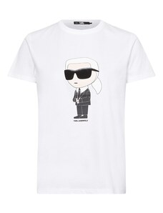Karl Lagerfeld Póló 'Ikonik 2.0' krém / fekete / piszkosfehér