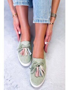 KB_SK Zöld női espadrilles cipő