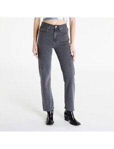 Női nadrág Calvin Klein Jeans High Rise Straight Pants Black