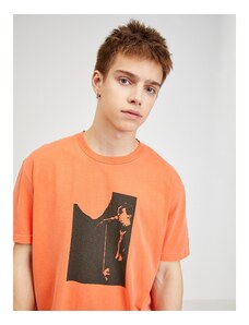 Orange Men's T-Shirt Diesel - Mens