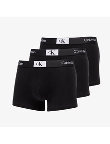 Boxeralsó Calvin Klein ´96 Cotton Stretch Trunks 3-Pack Black/ Black/ Black