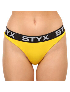 Női tanga Styx sport gumi sárga
