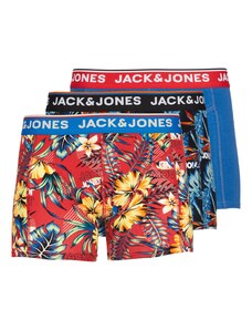JACK & JONES Boxeralsók 'Azores' kék / piros / fekete / fehér