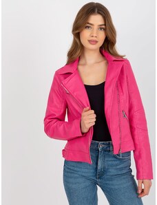 BASIC Sötét rózsaszín női bőrkabát NM-DE-KR-G88.15X-dark pink