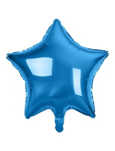 Boldog Születésnapot Blue Star kék csillag fólia lufi 44cm
