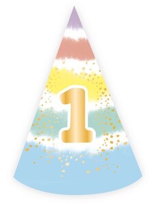 Első Születésnap 1st Birthday Rainbow party kalap, csákó