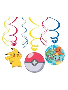 Pokémon szalag dekoráció 6 db-os szett