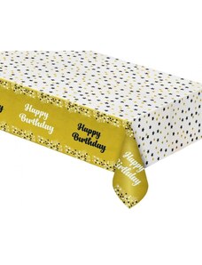 Boldog Születésnapot Happy Birthday gold asztalterítő 137x183cm