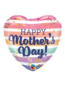 Boldog Anyák Napját színes fólia lufi 46cm