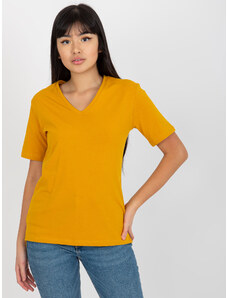 BASIC Sötétsárga egyszínű póló -EM-TS-HS-20-25.41X-dark yellow