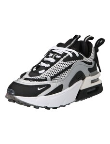 Nike Sportswear Rövid szárú sportcipők 'AIR MAX FURYOSA NRG' fekete / ezüst / fehér