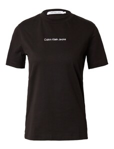 Calvin Klein Jeans Póló 'Institutional' fekete / fehér