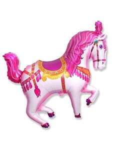 Circus Horse Pink lovas fólia lufi 36cm
