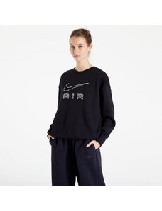 Női kapucnis pulóver Nike Air Fleece Crew Sweatshirt Black