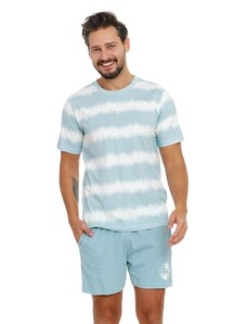 DN Nightwear Zen Ombre férfi pizsama, kék