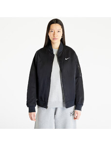 Női bomberdzseki Nike Sportswear Women's Varsity Bomber Jacket Black/ Black/ White