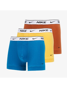 Boxeralsó Nike Everyday Cotton Stretch Trunk 3 Pack Green Abyss/ Laser Orange/ Russet