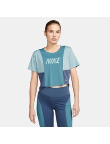Nike Póló Nike Dri-FIT One-Womens Color-Block Short-Sleeve Training Crop Top női