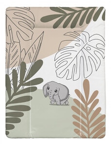 BabyLion Puha pelenkázó lap 50x70 cm - Leveles elefánt