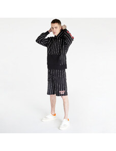 Tommy Hilfiger Férfi kapucnis pulóver Tommy Jeans Relaxed Pinstripe Hoodie Black