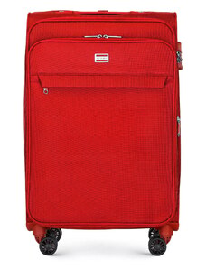 Közepes méretű puha szövetbőrönd tartós textilből Wittchen, piros, poliészter