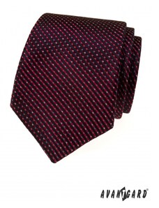 Avantgard Bordó nyakkendő színes mintával