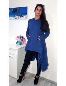 Noxim Fashion NXM-205 Aszimmetrikus pulóver kék