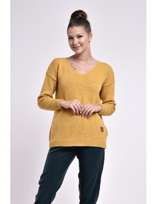 VERSABE Női kötött pulóver ADORA mustár