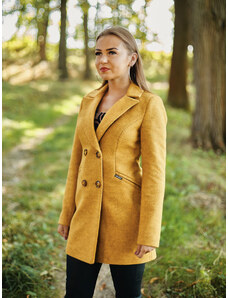 Női vagy kislányos kabát LEA mustár színben