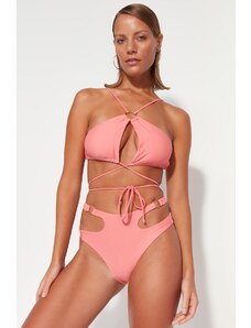 Trendyol rózsaszín nyak kiegészítő bikini felső