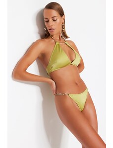 Trendyol Green Chain kiegészítő magas szárú bikini alsók