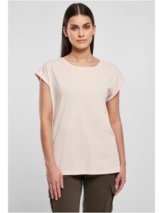 Urban Classics Women's Organic T-Shirt with Extended Shoulder Pink